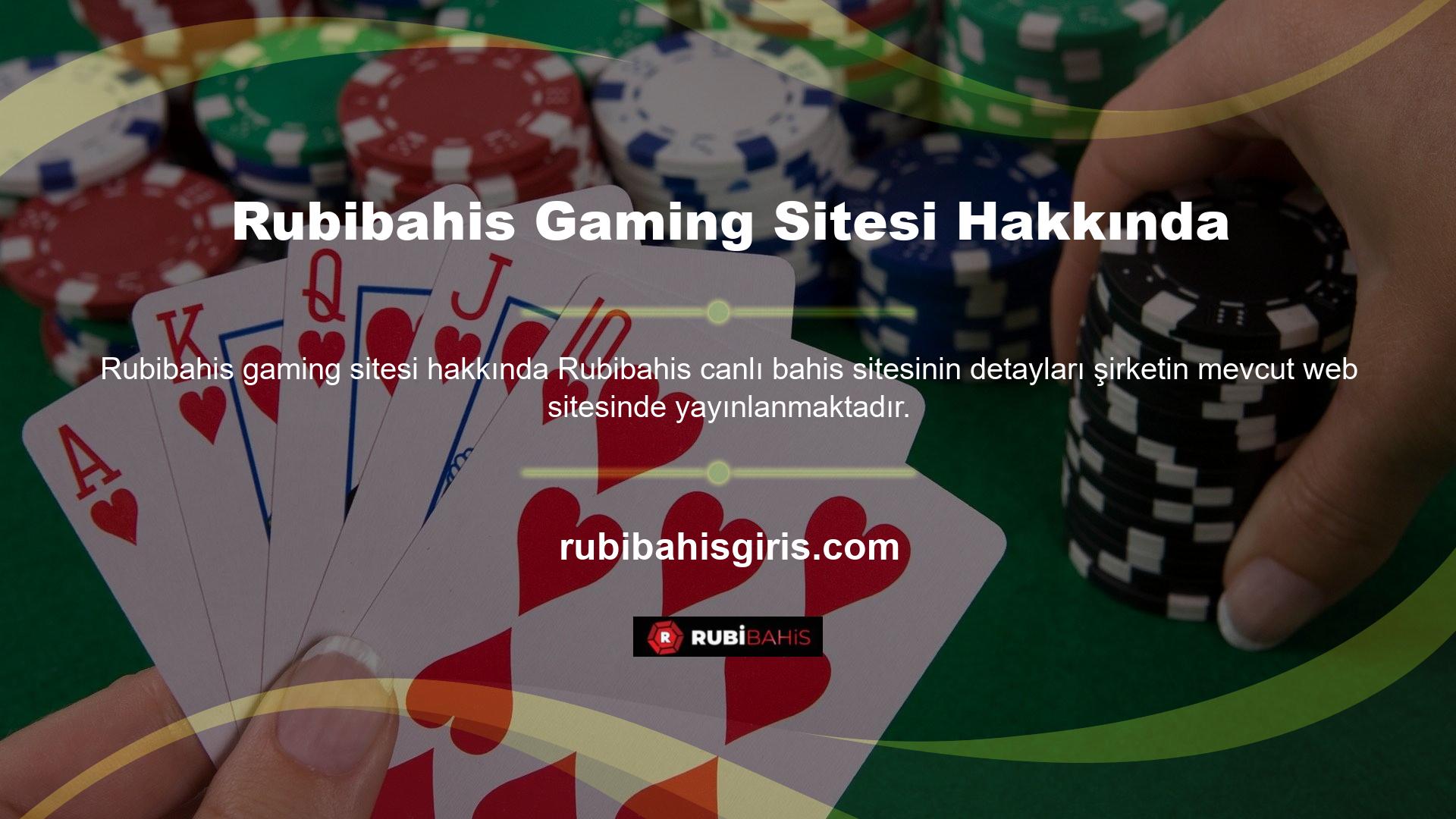 Rubibahis oyun şirketi Rubibahis, tüm dünyada geniş bir müşteri tabanına sahiptir ve fazla çevrimiçi kullanıcıya yüksek kaliteli ve karlı bir oyun ortamı sağlar